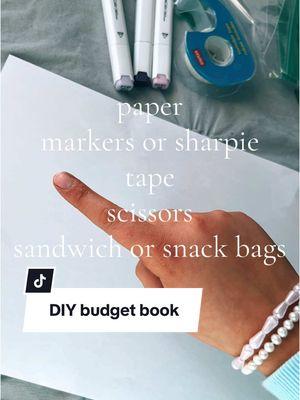 DIY budget book! 🧘‍♀️💸 - #fyp #viral #budgetbook #blowup #purple #DIY #homemade -