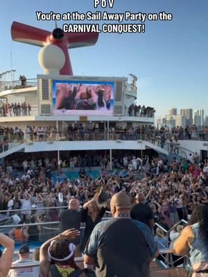 MY VERY FIRST SAIL AWAY PARTY! What away to kick off this new adventure of fun at sea! Have you been on a cruise? What’s been your FAVORITE sail away party? @carnival #carnivalcruise #carnivalcruiseline #cruise 