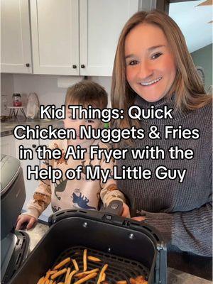 Kid Things: Quick Chicken Nuggets & Fries in the TurboBlaze Air Fryer with the Help of My Little Guy #kidthings #kid #kidsbelike #kidsoftiktok #kidsbelike 