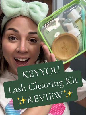 This Lash Cleaning Kit sent from @KEYYOU SHOP is such a great tool for this lash-loving girl! 💚😍 #KEYYOU #lashcleaning #eyelashes #lashes #makeup #makeupremover #cleansing #beauty #musthave