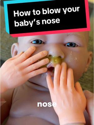 It's gonna be a while before your baby can blow their own nose, so make sure you're ready to suck their snot out for them 😅 #parentingtips #babymusthaves #cleaningtiktok #newborntips #nosefrida #nasalaspirator #newbornessentials #coldandfluseason 