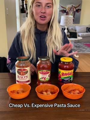 i am SHOCKED by the results 😂 #blindtastetest #blindtastetestchallenge #pastasauce #cheapfood #cheapfoodhacks #expensivefood 