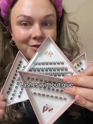 LYS has lashes? & no glue needed! #lys #lysbeauty #lashextensions #gluelesslashes #individuallashes #wispylashes #easylashes 