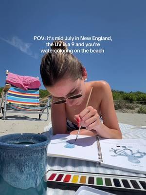 My favorite memory of summer 💞   #watercoloring #newenglandsummer #newportrhodeisland 