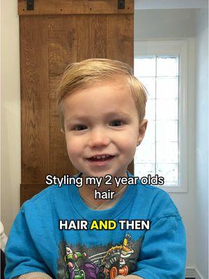 I swear he gets more haircuts than we do! #2yearold #littleboyhairstyles #toddlerboy #boyhairstyles #kidshaircut 