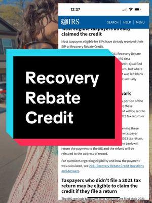 💥 Y’all have been blowing me up about this info! 💥 YES, it’s real! The IRS will be sending out checks and direct deposits to over 1 million Americans who didn’t claim the Recovery Rebate Credit from 2021. 💡 What is the Recovery Rebate Credit? It’s a credit for eligible taxpayers who didn’t receive their full stimulus payment. If the IRS has your banking info, they’ll deposit it directly into your account. If not, a check will be mailed to the address on file. ✨ I’m also accepting new clients who need to file taxes back to 2019! ✅ Full virtual e-file process ✅ Serving all 50 states 📲 Link in bio to get started! Don’t miss out—get your money! ✔️🤑 #RecoveryRebateCredit #TaxSeason2025 #IRSUpdates #FileBackTaxes #VirtualTaxPrep #RefundAdvance #TaxHelp #FinancialFreedom #TaxFiling #All50States #MaximizeYourRefund #NicholeFeather