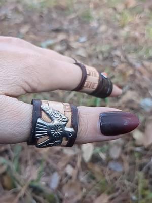 Tooled leather rings for 2025🤩🤩 #craftycowgirlfl #tooledleather #rings #leatherjewelry #handmadejewelry #cowgirlchic #westernfashion #fyppage #foryou #foryoupageofficiall 