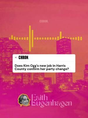Former Harris County District Attorney Kim Ogg is not with county government, and her latest move has reignited the discussion over whether she’s finally ready to ditch the Democratic Party and officially announce a Republican Party affiliation. ⁠ ⁠ Precinct 3 Commissioner Tom Ramsey's office announced last week that Ogg will serve as a senior policy advisor for Ramsey, the sole Republican on Harris County Commissioners Court. This move continues Ogg's recent trend of cozying up to GOP politicians.⁠ ⁠ Faith Bugenhagen appeared on @citycasthouston to talk about the questions swirling about the former District Attorney's party affiliation.⁠ ⁠ More linked in bio⁠ .⁠ .⁠ .⁠ #houston #hou  #downtownhouston #htown #houstontexas #houstoncity #htx #thisishouston #houstonnews #hounews #citycast #citcasthouston #podcast #republican #democrat #politics #texaspolitics #kimogg