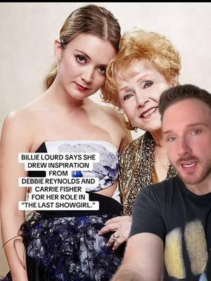 Billie Lourd says that being in The Last Showgirl reminded her of her grandmother Debbie Reynolds and her mother Carrie Fisher. #thelastshowgirl #billielourd #debbiereynolds #carriefisher #pamelaanderson 