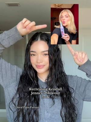 #ad Loving the way my Kendall Jenner inspired blowout looks 🤭 @loréal paris usa #LOrealParisPartner##LOrealParisHairCare #blowout #kendalljenner #blowoutproducts #hair #hairstyle #hairstyletutorial #hairtutorial #longhair #blowoutlook