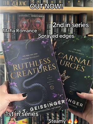 I love a good Mafia romance and these new covers with beautiful sprayed edges are out now! Thank you Bramble for these copies!  @J.T. Geissinger #torpublishinggroup @Tor Publishing Group #brambleromance #mafiaromancebooks #spicyreads 