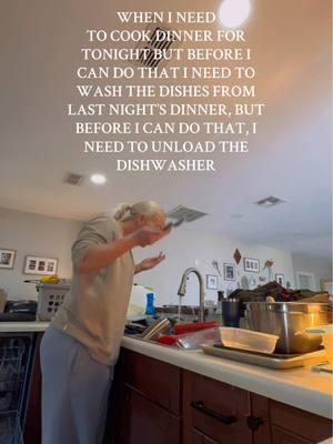 having home cooked meals is amazing, but the dishes dirtied in the process? PAIN. #MomsofTikTok #toddlermom #momlife #mommotivation #adulthood 