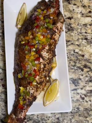 HOW TO MAKE JERK SNAPPER  #foodfyp #jerkfish #tiktokfood #jamaicafoodtiktok #cookingtiktok