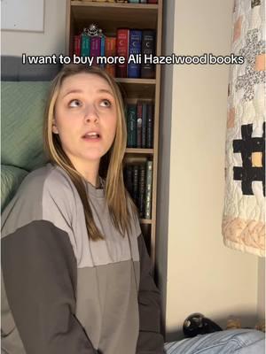 Can I just buy more Ali Hazelwood books please?- Kayt  @Ali Hazelwood  #alihazelwood #deepend #buymorebooks #fyp #bookish #BookTok 