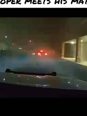 Dodge challenger doing donuts around state trooper meets his match  #lrhn #lrhncash #fyp #viral 