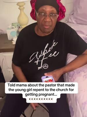 She ate em up real quick!! He that is without sin…. U know the rest! #churchmess #teenpregnancy #churchhurt #fyp #viral 