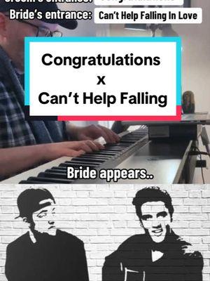 Congratulations x Can’t Help Falling wedding entrance mashup @mads #macmiller #elvis 