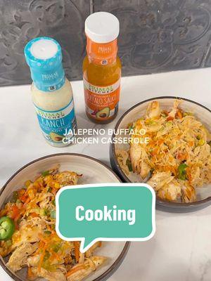 Another simple, crowd pleasing dinner or game day idea! #primalkitchenpartner This is one my favorite dishes to make. I used Primal Kitchen Buffalo Sauce and Ranch to create a delicious jalapeño buffalo chicken casserole! comment “recipe” for the details! I love that @primalkitchenfoods has high quality ingredients so you can feel good about every bite. Find Primal Kitchen at your local grocery store, I pick mine up at Fresh Thyme Or shop primalkitchen.com using my code GDILLON20. #primalkitchen #gamedayfood #easydinnerideas #mealprep 