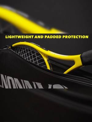 Premium Padded Tennis Racket Cover Bag. Safeguard your racket from scratches, moisture and paint chips. #tennis #tennisplayer #fyp #foryoupage #explore #athlete #tennistiktok #tennistraining #tennisbag #deals #spotlight #giftideas 