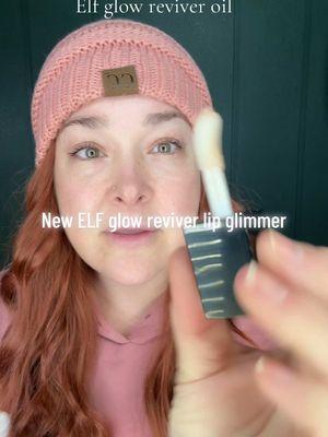 First try of the new Elf glow reviver lip oil glimmer!!! @elfcosmetics #elfcosmetics #glowreviverlipoil #lipoil #elflipoil #lipglimmers #newlipproducts 