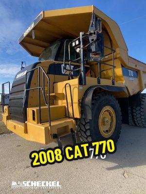 2008 CAT 770. 3 matching trucks available. Visit jjscheckel.com for info. #heavyequipment #caterpillarequipment #mining #earthmoving #haultruck #770 #truck #diesel #dieselpower #horsepower #forsale #jjscheckel #therightway 