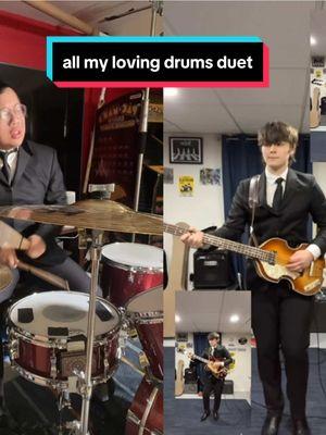 #duet with @Matt #beatles got a WEE bit out of sync there, but what's a Beatles cover without a Ringo? Apologies for the nasty drum sound quality #fyp #beatlestok #thebeatles #beatlescover #cover #drums #drumcover #beatlesdrums #ringo #ringostarr #allmyloving #withthebeatles #drumset #thebeatleslove #thebeatlestiktok #beatlesforever 