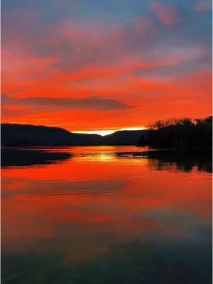 Amazing sky on fire at sunrise from the mountains in East Tennessee. 🔥 #skyonfire #redsky #orangesky #purplesky #clouds #sunrise #sunrisers #sunrisefnaf #sunriselover #sunrisevibes #sunriseview #skyline #peacefulmoments #easttennessee #mountains #mountainview #tennessee #nature #live #livestream #waterreflectionchallenge #lake #lakelife #lakeview #morningvibes #fyp #foryoupage #foryou #tennesseecheck #onthisday #stunning #memories #tuesdayvibes  