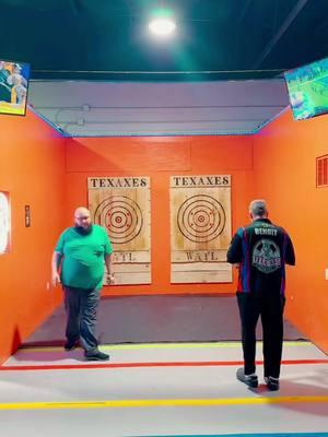 Jorge Sanchez vs. Magic Mike - Sunday Sanctioned WATL League  Both hit bullseyes  #community #axethrowing #houston #fyp #watl #trending 