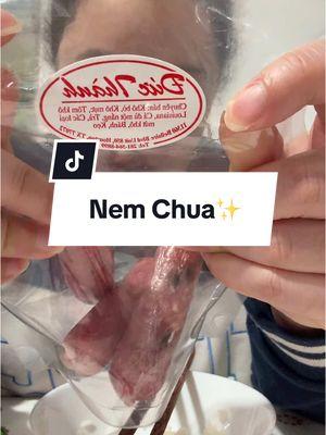 Nem Chua (raw fermented pork)✨ #fyp #fypシ #mukbang #eating #asmr #foodtiktok #FoodTok #foodies #vietnam #vietnamese #asia #culture 