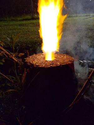 Rocket stove stump removal.  #sddiy #dadaf #stumpremoval 