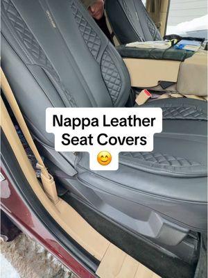 @CAR PASS we both think these are beautifully constructed and will last a long time! Thank you! #seatcovers #nappaleather #napaleather #caraccessories #TikTokShop #ttshop #widowsoftiktok 