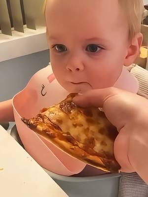 pizza is coming #pizza #babyeating #delicious #funnybaby #adorable #sweetie 