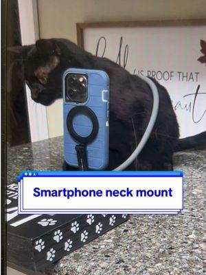 This neck mount makes content creation so much easier. Having hands-free capabilities while filming content is a must! Bonus: the strong magnet helps to prevent phone drops. #magneticneckmount #neckmount #tiktokpets #catloversoftiktok #musthaves #tiktokfinds #ttslevelup 