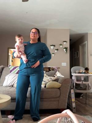 I did not feel cute cute because I really wanted to wear the teal pants! But I’m working on it! Mama is getting her pink back! #pinkback #mama #calismama @Alani Nutrition @Uniform Advantage #respiratorytherapist #rt 