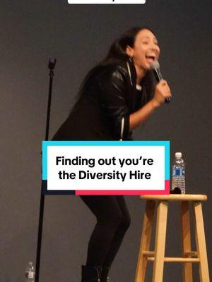 Nothing like finding out you’re the Diversity Hire while onstage at a college comedy show 💀 Can any other “ethnic activities” out there relate? Also never been heckled by a laptop before 😂  #standupcomedy #dei #funny #relatable #crowdwork #heckler #midwest #diversityfire #brownproblems #usa