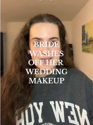 bride washing off her wedding makeup 20 mins before her wedding is a nightmare scenario!! and something that very likely could have been prevented 🙃 #makeupartistcheck #promua #bridalmakeupartist #bridalmakeup #makeupartiststory #makeupartists 