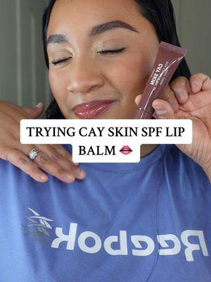 Trying @Cay Skin spf lip balm in the shade Cocoa Cabana 🤎 #cayskin #lipbalm #cayskinspflipbalm #spflipbalm #tryingnewthings #makeup #lipcombo #latinacontentcreator #gifted #gift 