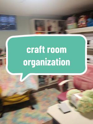 craft room update! #craftroom #craftroomorganization #crochet #crochettok #crochetersoftiktok 