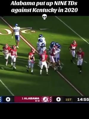 That time Bama put up NINE TDs against Kentucky💀 #alabamafootball #bamanation #rolltide #CollegeFootball #onthisday 