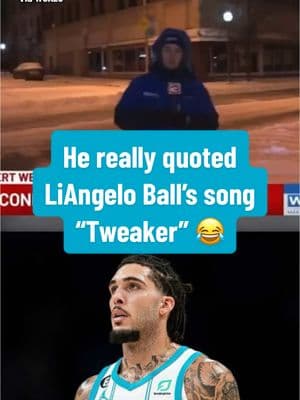 This reporter saw his chance and TOOK IT 🔥 (via X/vvsrak) #liangeloball #tweaker #gelo #viral 