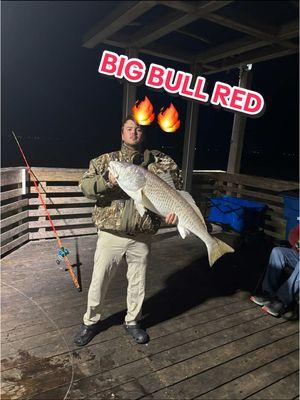 nice bull red by my buddy cade!🔥 starting the new year off right!✅ #fyp #viral #avets #customrods #texas #fypシ゚ #bullred #blackdrum #southtxanglers #txanglerjoseph 