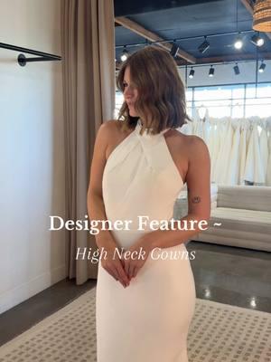 We think you can’t go wrong with a high neck wedding gown! Here’s just 3 stunning examples ✨🥂 #highneck #weddingdress #weddinggown #bridalgown #weddingtiktok #bridaltiktok 