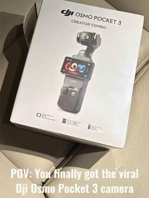 Fiinally got her y'all! @DJI Official 🤍 #djiosmopocket3 #osmopocket3 #viralcamera #newcamera #pocket3 #osmopocket3creatorcombo #shoppingvlog  #contentcreator #fyp 