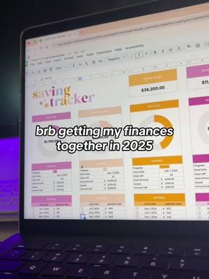 2025 is the year of striving to reach savings goals! 🤍 #spreadsheet #googlesheets #savings #savingstips #savingschallenge  
