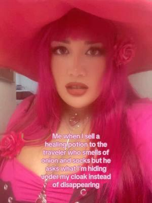 Just take the healing potion and leaf sir, I am a busy mage!!! 💕☺️🥹 #fy #foryouu #curvycosplay #mage #pinkwitch #lovewitch #witchcosplay #cosplaygirls #cosplaying #fantasy #fantasyfan #BookTok #fantasyromance #fantasycharacter #potions #pinkhair 