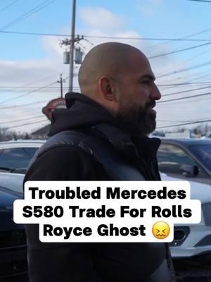 Customers wanna trade their Mercedes S580 with a bad Carfax for a Rolls Royce Ghost. Let's see if that's enough #luxurycars #rollsroyce #cartrade #carleasing #carfinance #fy #fyp