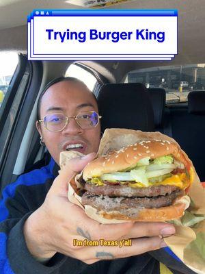 Replying to @Henry Trying @Burger King #burgerking #bestburger #chickenfries #onionrings #FastFoodReview  