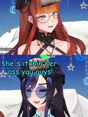 Her ass is ITCHIN‼️ 😂 #live2d #vtuber #fypシ #fypage #artemismagi #apolla_spirit #waifu #funnytiktok #itchy #twins #wtf 