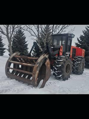 grapple fab on feller buncher #forestry #forestryequipment #trees #fypage 