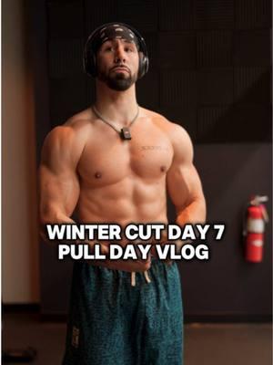 Winter Cut Day 7 - Pull Day Vlog 💪🏽 3 supersets to Finish was brutal 😳 This routine is a MUST 😤 #gymshark66 #gymvlog #workoutroutine #pullday #pulldayworkout 